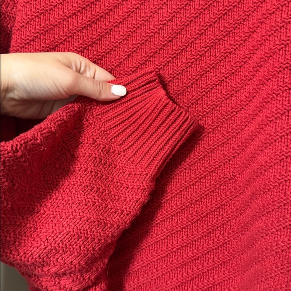 Universal Thread • Knit Rich Red Crew Neck Sweater - Picture 4 of 4
